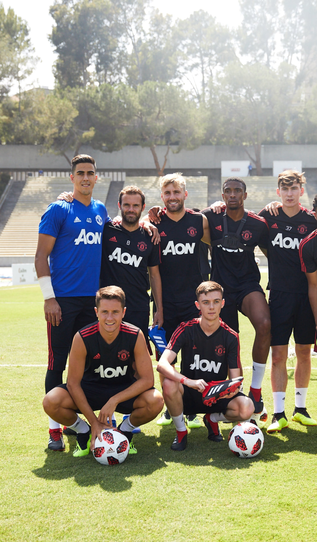Picture TNFreestyle / Tom Nolan training with Manchester United in LA